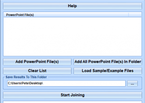 software - MS PowerPoint Join Multiple Presentations Software 7.0 screenshot