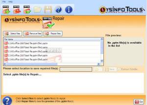 software - MS PowerPoint Pptm Recovery 1.01 screenshot