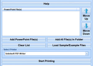 software - MS PowerPoint Print Multiple Presentations Software 7.0 screenshot