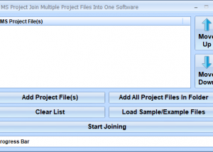 software - MS Project Join Multiple Project Files Into One Software 7.0 screenshot