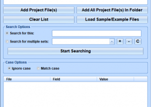 software - MS Project Search In Multiple Files At Once Software 7.0 screenshot