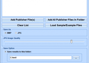 MS Publisher Extract Images From Multiple Files Software screenshot