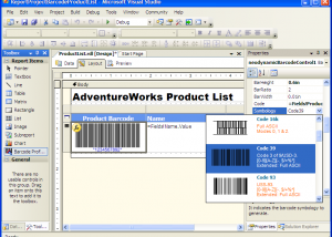 software - MS SQL Reporting Services Barcode .NET 8.0 screenshot