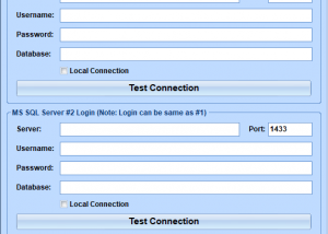 MS SQL Server Append Two Tables Software screenshot