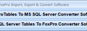 MS SQL Server FoxPro Import, Export & Convert Software screenshot