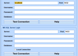 MS SQL Server PostgreSQL Import, Export & Convert Software screenshot