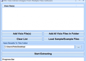 MS Visio Extract Images From Multiple Files Software screenshot
