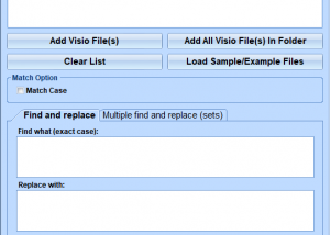 MS Visio Find and Replace In Multiple Files Software screenshot