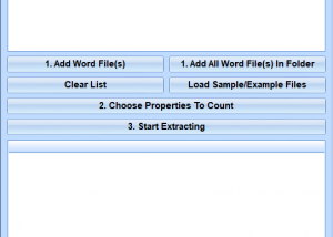 MS Word Count Pages and Words In Multiple Documents Software screenshot