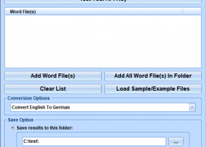 software - MS Word English To German and German To English Software 7.0 screenshot