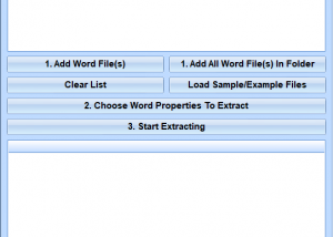 software - MS Word Extract Document Properties Software 7.0 screenshot