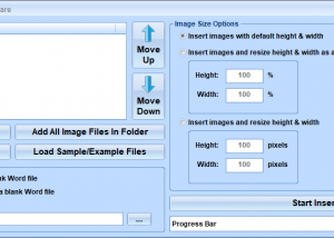 MS Word Insert Multiple Pictures Software screenshot