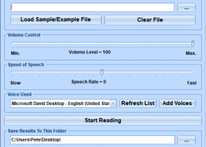 software - MS Word Read Entire Documents Aloud Software 7.0 screenshot