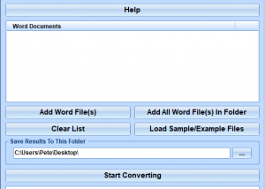 MS Word To DjVu Converter Software screenshot