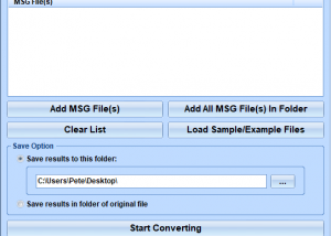 software - MSG To Doc Converter Software 7.0 screenshot