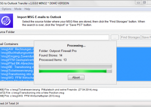 software - MSG to Outlook Transfer 5.3.3.2 screenshot