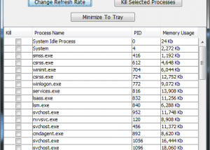 software - Multi-Process Killer Portable 1.0.1.0 screenshot