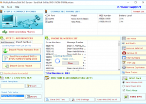 software - Multiple Phone Bulk Sms Sender 2.4.0 screenshot