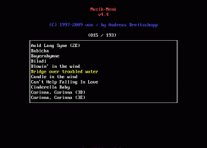 software - Music Menu 4.4 screenshot