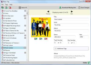 software - Music Tag Tool 2.11 screenshot