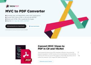 software - MVC to PDF Converter 2022.1 screenshot