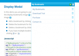 software - My Bookmarks using C# and MVC 1.0 screenshot