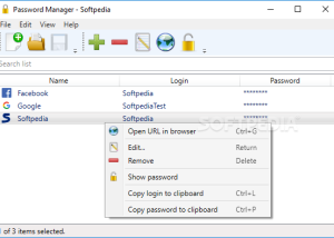 software - Myna Password Manager 2.1.0 screenshot