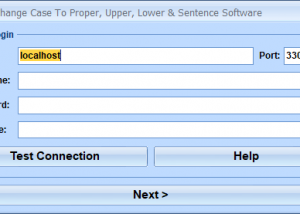 MySQL Change Case To Proper, Upper, Lower & Sentence Software screenshot