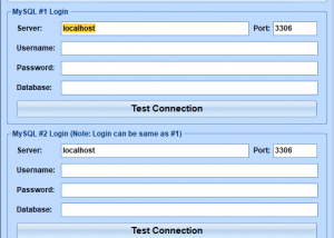 MySQL Copy Tables To Another MySQL Database Software screenshot