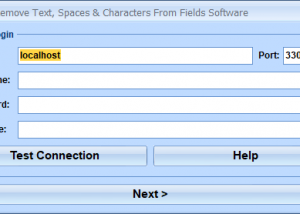 software - MySQL Remove Text, Spaces & Characters From Fields Software 7.0 screenshot