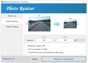 software - Mytoolsoft Photo Resizer 2.7.6 screenshot