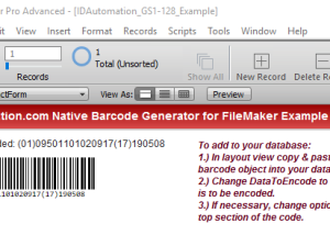 software - Barcode Generator for FileMaker 2023 screenshot