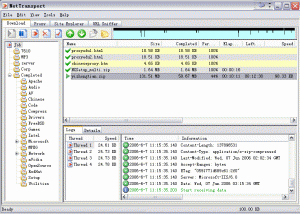 software - Net Transport 2.96L B725 screenshot