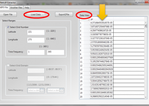 Netcdf-Extractor screenshot