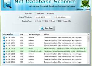 Network Database Scanner screenshot