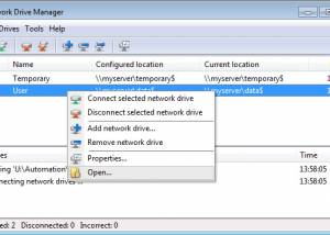 Full Network Drive Manager screenshot