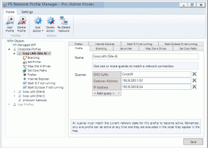software - Network Profile Manager 2014 Pro 6.5 screenshot