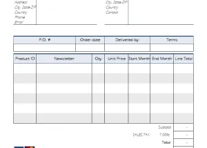 software - Magazine Subscription Invoice 4.10 screenshot