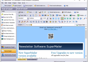 Newsletter Software SuperMailer screenshot