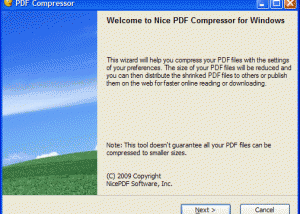 software - Nice PDF Compressor 3.0 screenshot