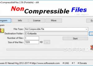 Full NonCompressibleFiles Portable screenshot