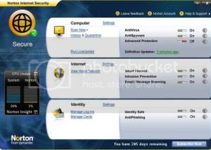 Norton Internet Security 2010 screenshot