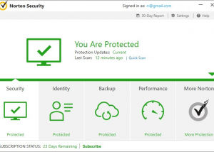 Norton Security Deluxe screenshot