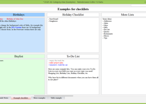 Notesbrowser Editor English screenshot