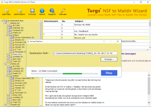 software - NSF to Maildir Wizard 2.0 screenshot