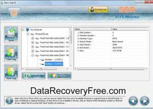 software - NTFS Data Recovery Free 4.0.1.6 screenshot