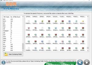 software - NTFS File Recovery Application 4.1 screenshot