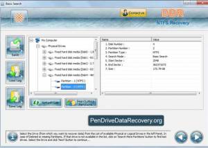 software - NTFS Files Recovery Software 4.0.1.6 screenshot