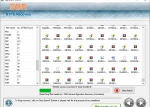 NTFS Hard Drive Files Recovery Tool screenshot