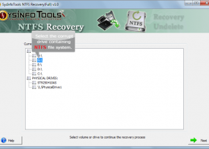 software - NTFS Recovery 1 screenshot